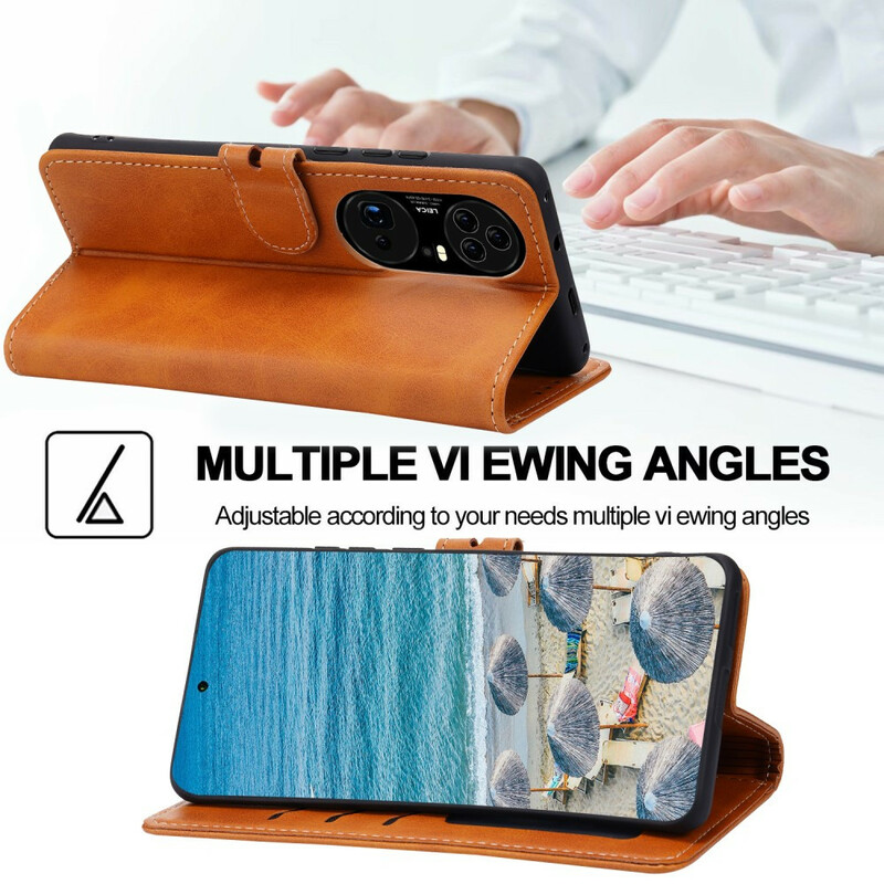 Housse Huawei P50 Pro Simili Cuir Chaton Housse Huawei P50 Pro Simili Cuir Chaton