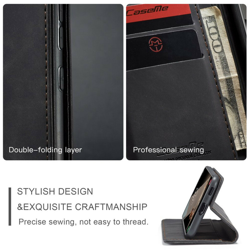 Flip Cover Samsung Galaxy S21 FE CASEME Simili Cuir Flip Cover Samsung Galaxy S21 FE CASEME Simili Cuir