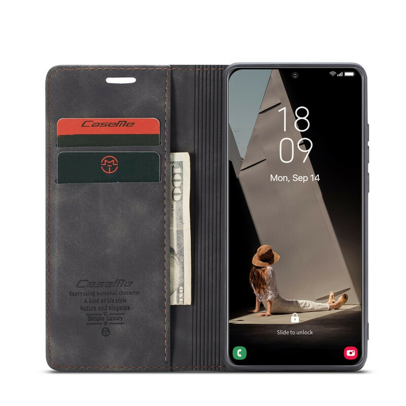 Flip Cover Samsung Galaxy S21 FE CASEME Simili Cuir Flip Cover Samsung Galaxy S21 FE CASEME Simili Cuir