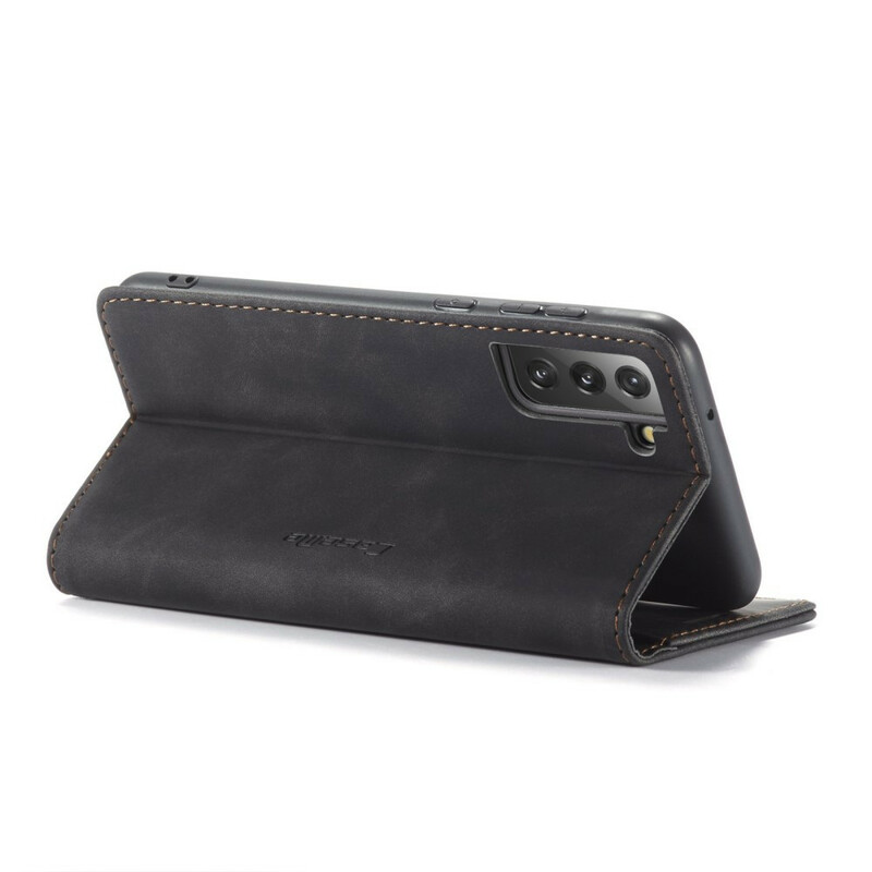 Flip Cover Samsung Galaxy S21 FE CASEME Simili Cuir Flip Cover Samsung Galaxy S21 FE CASEME Simili Cuir