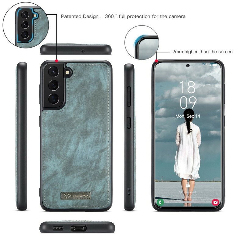 Flip Cover Samsung Galaxy S21 FE CASEME Portefeuille et Coque Flip Cover Samsung Galaxy S21 FE CASEME Portefeuille et Coque