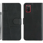 Housse Samsung Galaxy A02s Effet Cuir Géo à Lanière Housse Samsung Galaxy A02s Effet Cuir Géo à Lanière