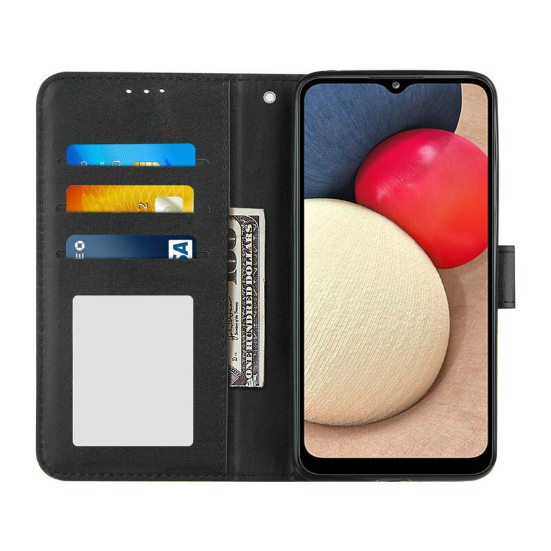 Housse Samsung Galaxy A02s Effet Cuir Géo à Lanière Housse Samsung Galaxy A02s Effet Cuir Géo à Lanière