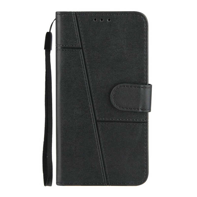 Housse Samsung Galaxy A02s Effet Cuir Géo à Lanière Housse Samsung Galaxy A02s Effet Cuir Géo à Lanière