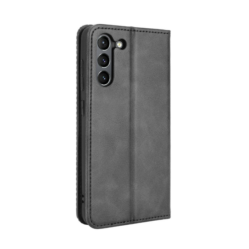 Flip Cover Samsung Galaxy S21 FE Effet Cuir Vintage Stylisé Flip Cover Samsung Galaxy S21 FE Effet Cuir Vintage Stylisé