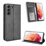 Flip Cover Samsung Galaxy S21 FE Effet Cuir Vintage Stylisé Flip Cover Samsung Galaxy S21 FE Effet Cuir Vintage Stylisé