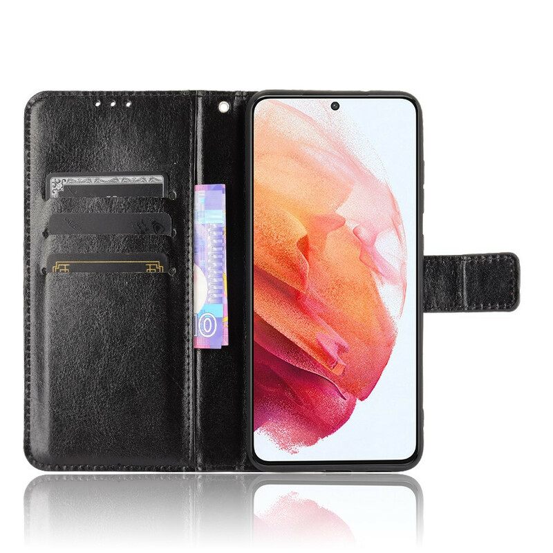 Housse Samsung Galaxy S21 FE Simili Cuir Flashy Housse Samsung Galaxy S21 FE Simili Cuir Flashy