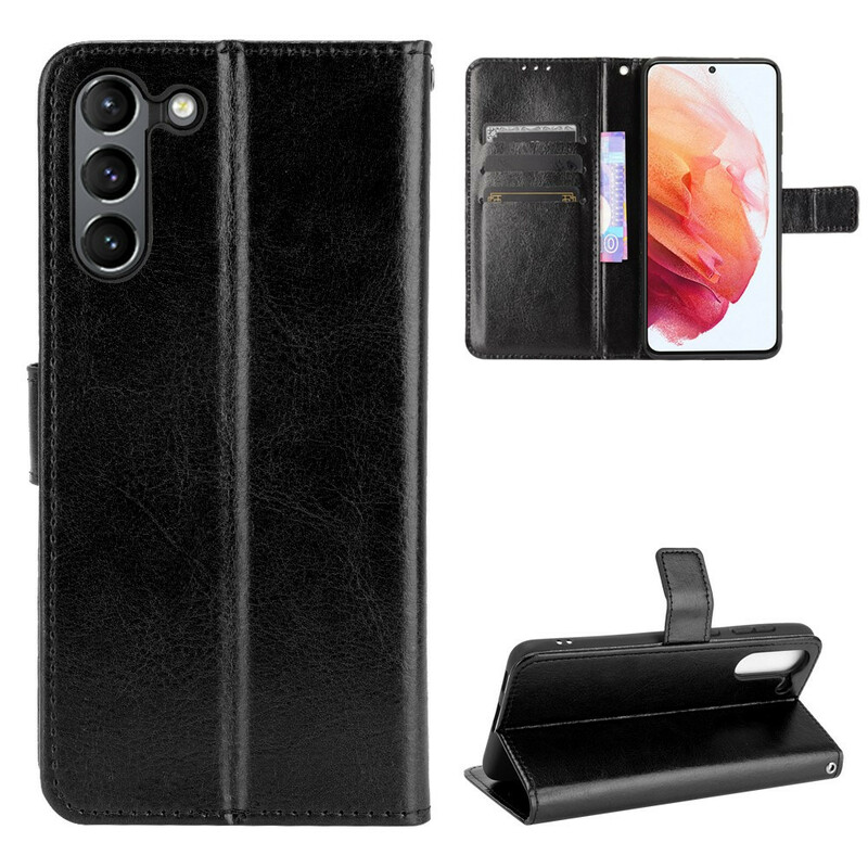 Housse Samsung Galaxy S21 FE Simili Cuir Flashy Housse Samsung Galaxy S21 FE Simili Cuir Flashy