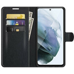 Housse Samsung Galaxy S21 FE Simili Cuir Litchi Classique Housse Samsung Galaxy S21 FE Simili Cuir Litchi Classique