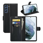 Housse Samsung Galaxy S21 FE Simili Cuir Litchi Classique Housse Samsung Galaxy S21 FE Simili Cuir Litchi Classique