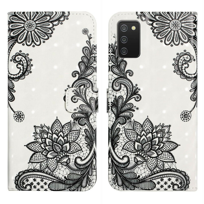 Housse Samsung Galaxy A02s Dentelle à Lanière Amovible Housse Samsung Galaxy A02s Dentelle à Lanière Amovible