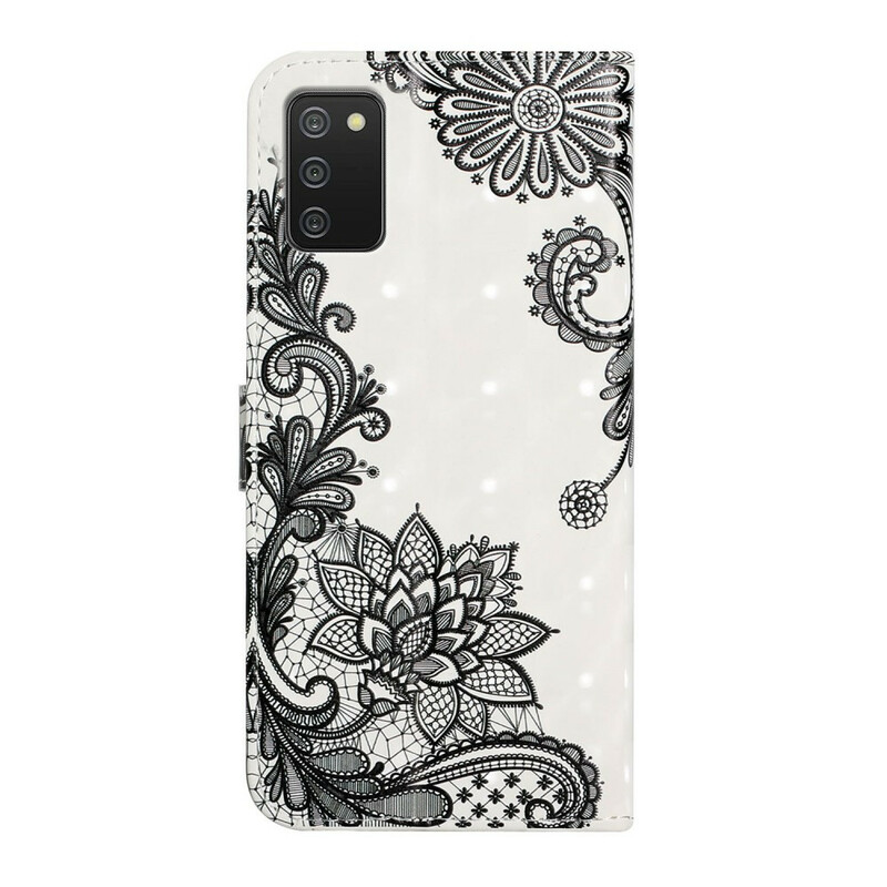 Housse Samsung Galaxy A02s Dentelle à Lanière Amovible Housse Samsung Galaxy A02s Dentelle à Lanière Amovible