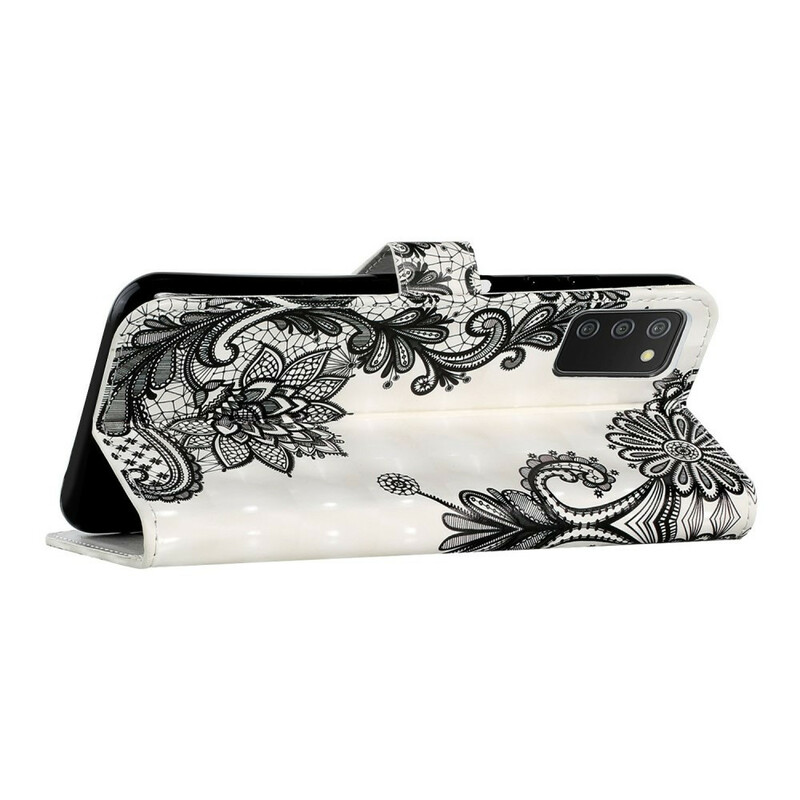 Housse Samsung Galaxy A02s Dentelle à Lanière Amovible Housse Samsung Galaxy A02s Dentelle à Lanière Amovible