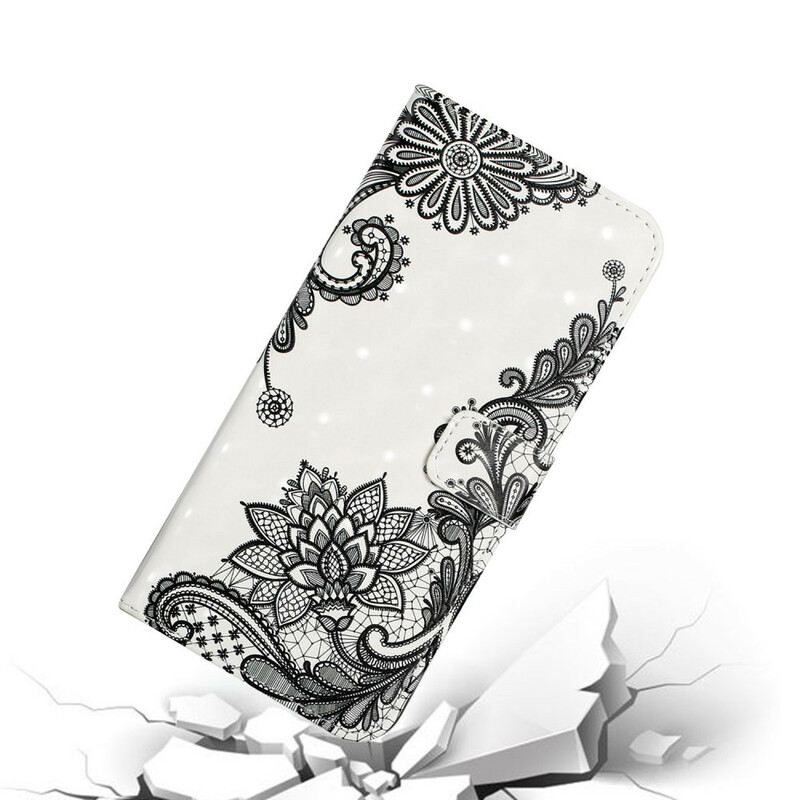 Housse Samsung Galaxy A02s Dentelle à Lanière Amovible Housse Samsung Galaxy A02s Dentelle à Lanière Amovible