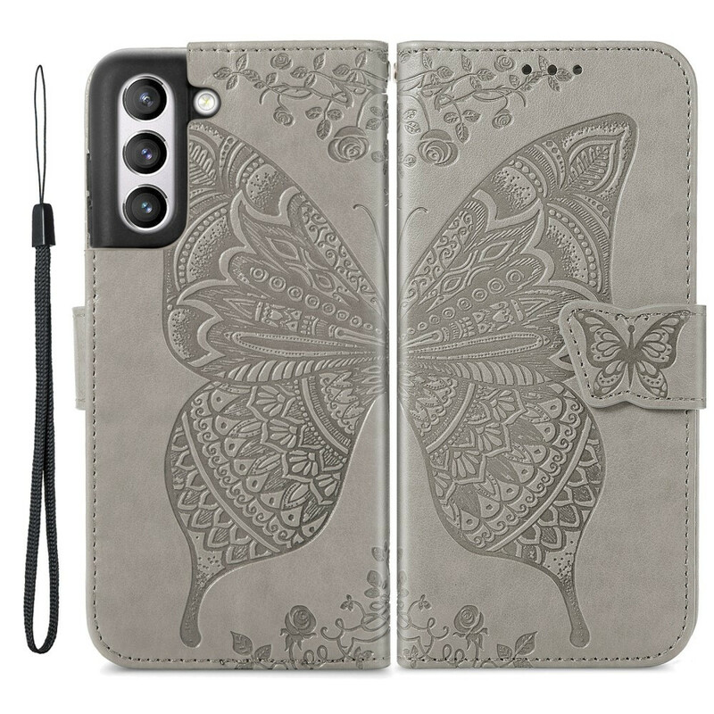 Housse Samsung Galaxy S21 FE Demi Papillons Housse Samsung Galaxy S21 FE Demi Papillons