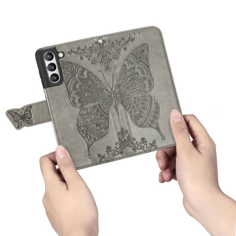 Housse Samsung Galaxy S21 FE Demi Papillons Housse Samsung Galaxy S21 FE Demi Papillons