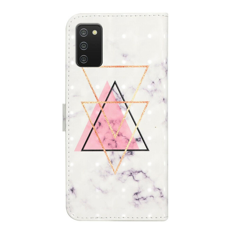 Housse Samsung Galaxy A02s Triangle en paillettes