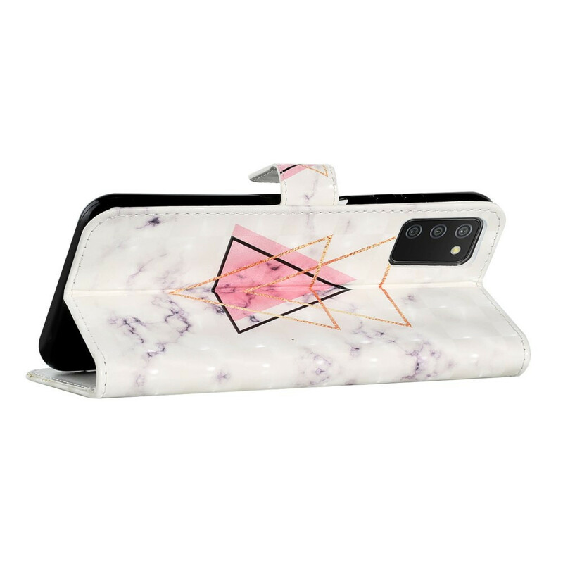 Housse Samsung Galaxy A02s Triangle en paillettes