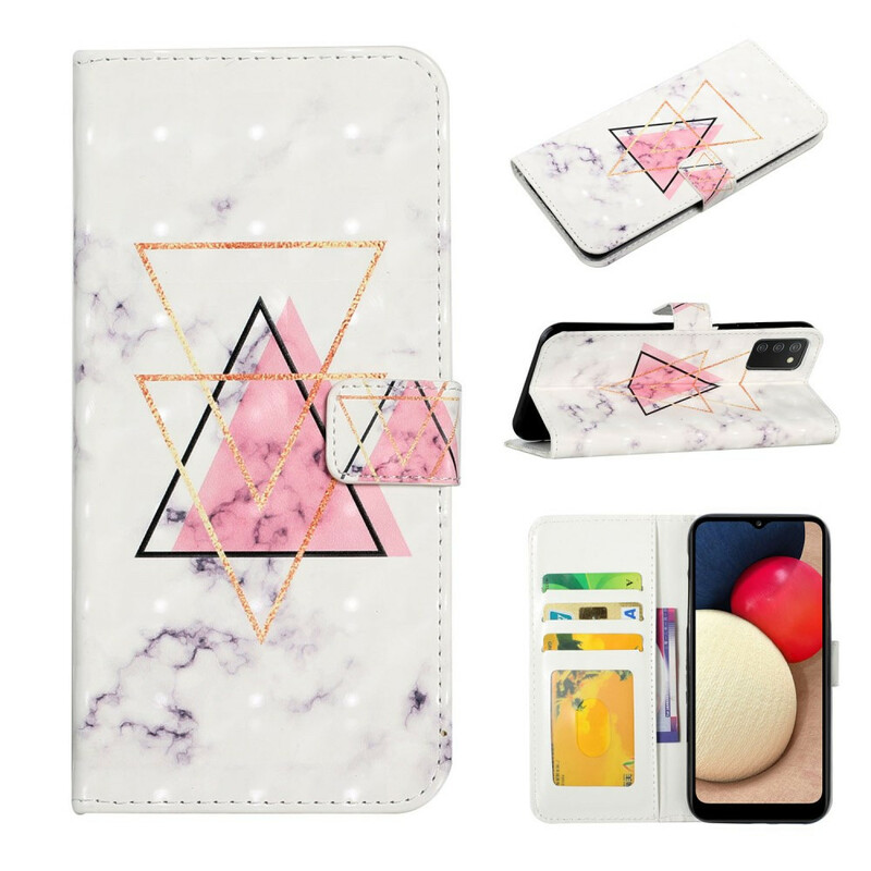 Housse Samsung Galaxy A02s Triangle en paillettes Housse Samsung Galaxy A02s Triangle en paillettes