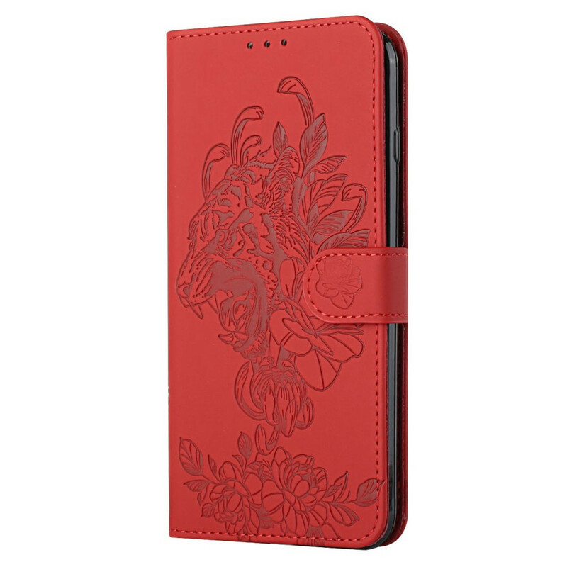 Housse Samsung Galaxy A02s Tigre Baroque à Lanière Housse Samsung Galaxy A02s Tigre Baroque à Lanière