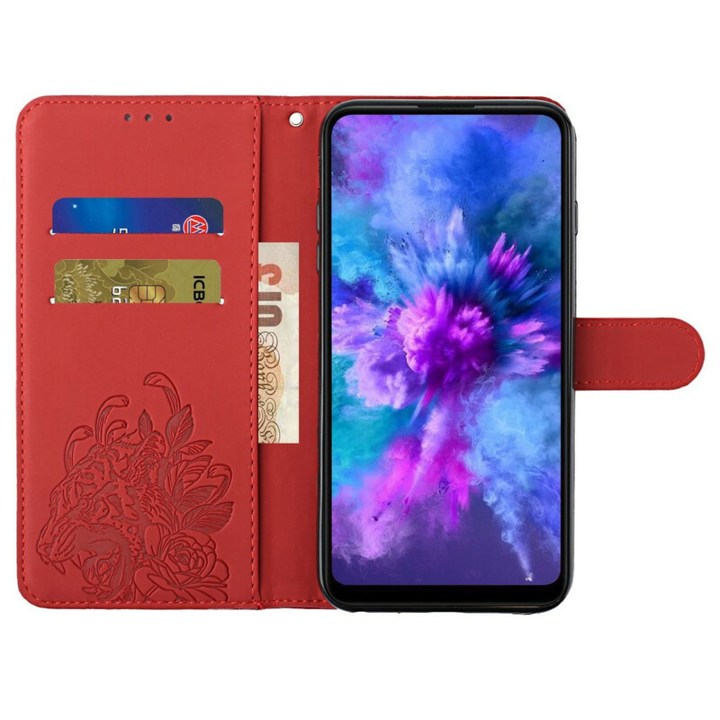 Housse Samsung Galaxy A02s Tigre Baroque à Lanière Housse Samsung Galaxy A02s Tigre Baroque à Lanière