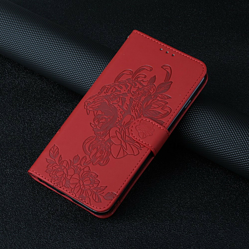 Housse Samsung Galaxy A02s Tigre Baroque à Lanière Housse Samsung Galaxy A02s Tigre Baroque à Lanière