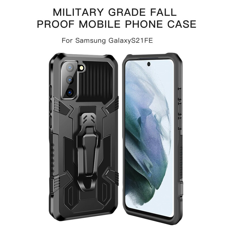 Coque Samsung Galaxy S21 FE Robot avec Pince Ceinture Coque Samsung Galaxy S21 FE Robot avec Pince Ceinture