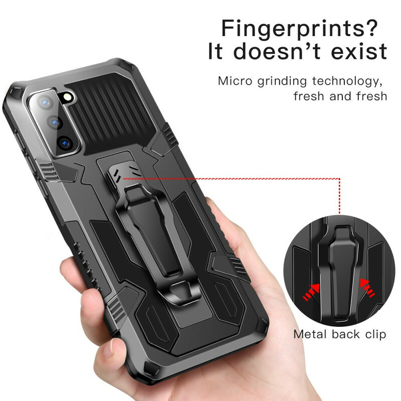 Coque Samsung Galaxy S21 FE Robot avec Pince Ceinture Coque Samsung Galaxy S21 FE Robot avec Pince Ceinture