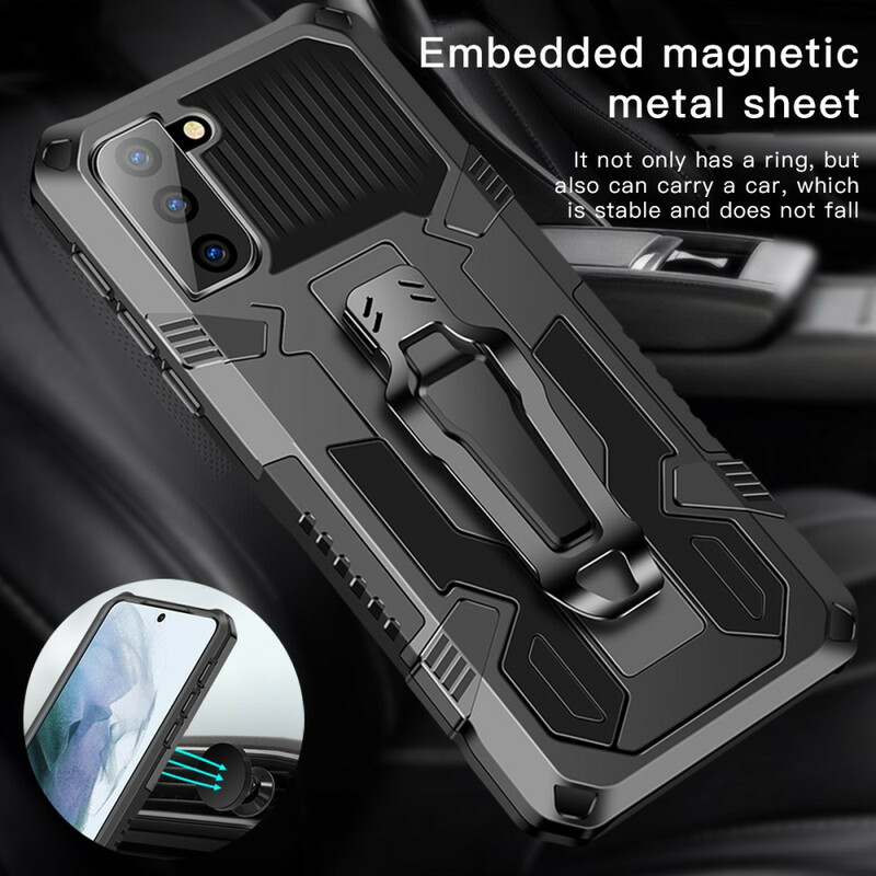 Coque Samsung Galaxy S21 FE Robot avec Pince Ceinture Coque Samsung Galaxy S21 FE Robot avec Pince Ceinture
