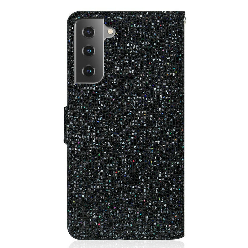 Housse Samsung Galaxy S21 FE Paillettes S Design Housse Samsung Galaxy S21 FE Paillettes S Design