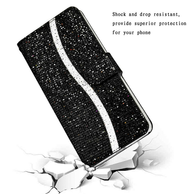 Housse Samsung Galaxy S21 FE Paillettes S Design Housse Samsung Galaxy S21 FE Paillettes S Design