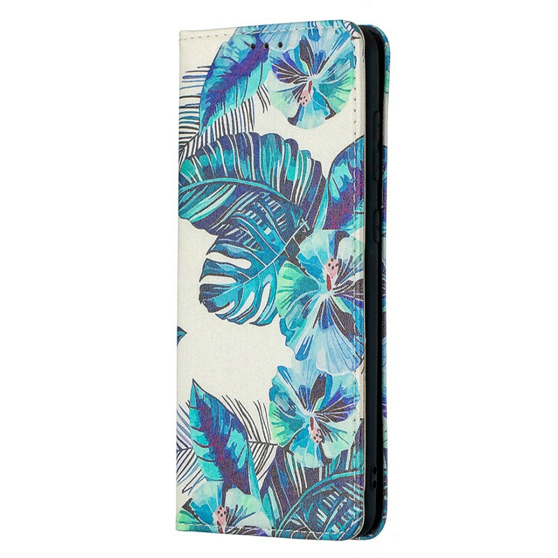 Flip Cover Samsung Galaxy A21s Feuilles Flip Cover Samsung Galaxy A21s Feuilles