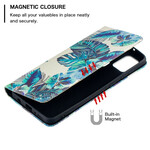 Flip Cover Samsung Galaxy A21s Feuilles Flip Cover Samsung Galaxy A21s Feuilles