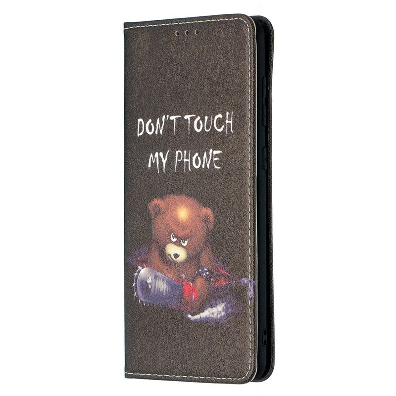 Flip Cover Samsung Galaxy A21s Ours Dangereux Flip Cover Samsung Galaxy A21s Ours Dangereux