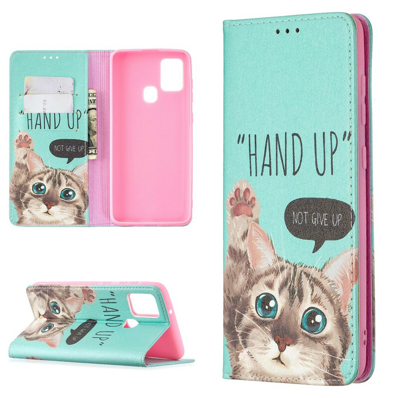 Flip Cover Samsung Galaxy A21s Hand Up Flip Cover Samsung Galaxy A21s Hand Up