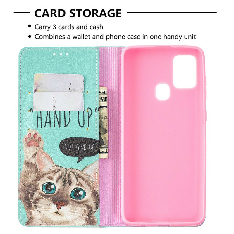 Flip Cover Samsung Galaxy A21s Hand Up Flip Cover Samsung Galaxy A21s Hand Up