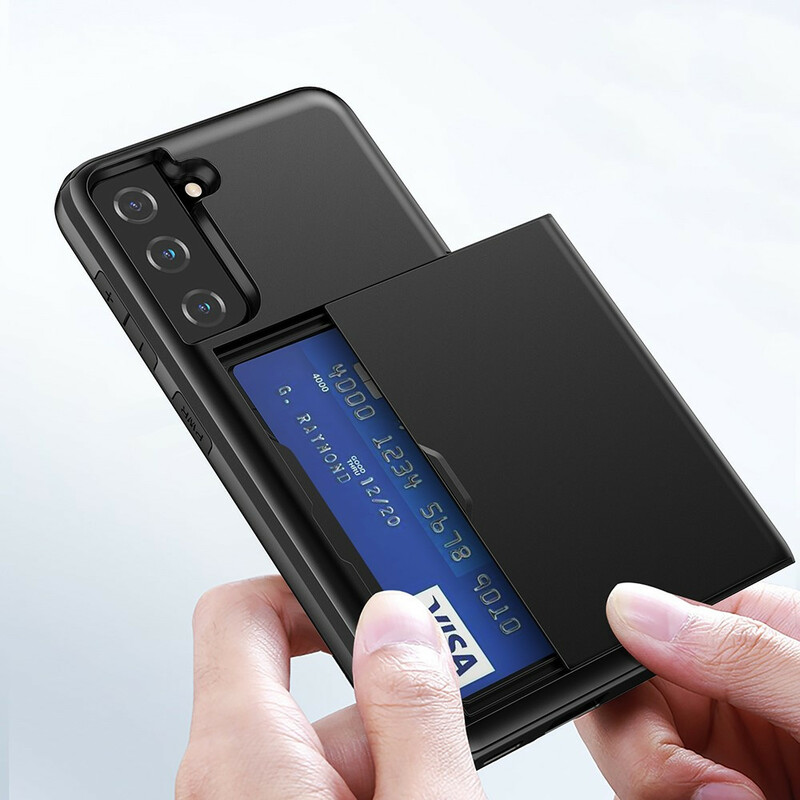 Coque Samsung Galaxy S21 FE Porte-Carte à Glissière Coque Samsung Galaxy S21 FE Porte-Carte à Glissière