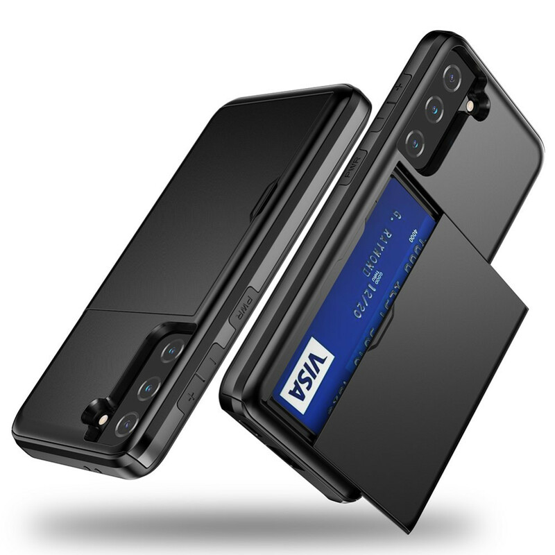 Coque Samsung Galaxy S21 FE Porte-Carte à Glissière Coque Samsung Galaxy S21 FE Porte-Carte à Glissière