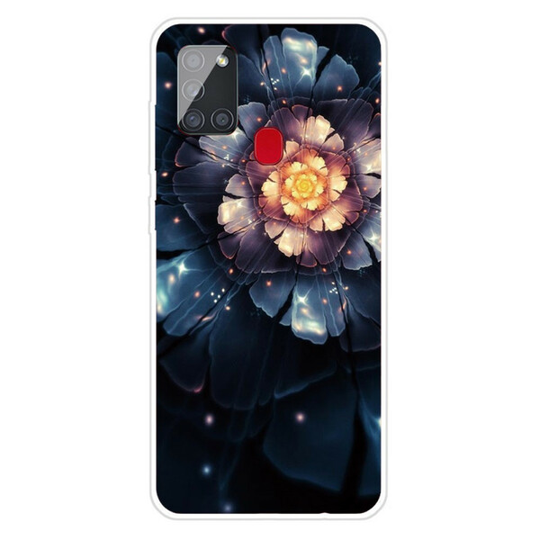 Coque Samsung Galaxy A21s Flexible Fleurs