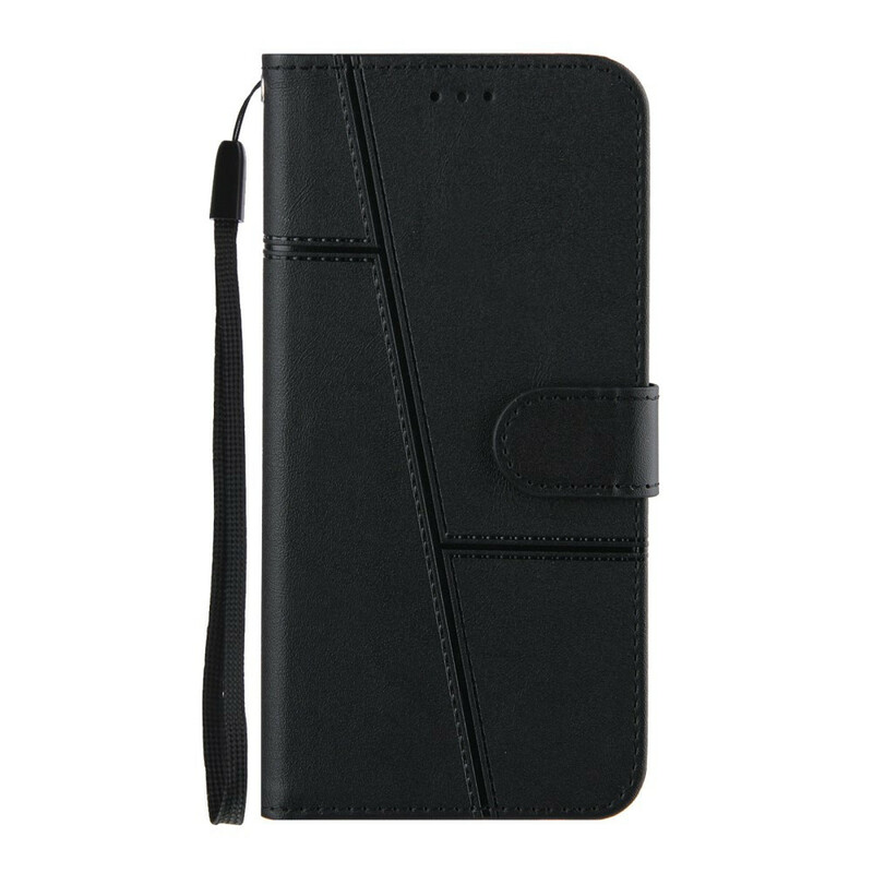 Housse Samsung Galaxy S21 FE Effet Cuir Géo à Lanière Housse Samsung Galaxy S21 FE Effet Cuir Géo à Lanière