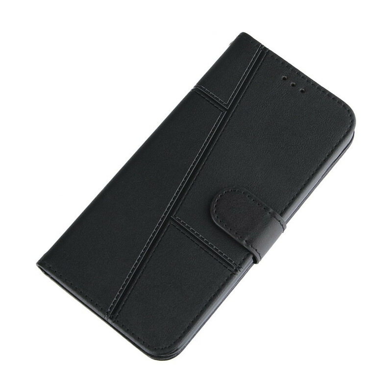 Housse Samsung Galaxy S21 FE Effet Cuir Géo à Lanière Housse Samsung Galaxy S21 FE Effet Cuir Géo à Lanière