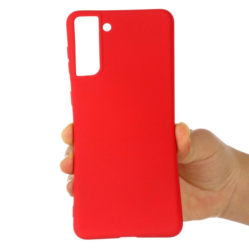 Coque Samsung Galaxy S21 FE Silicone Liquide avec Lanière