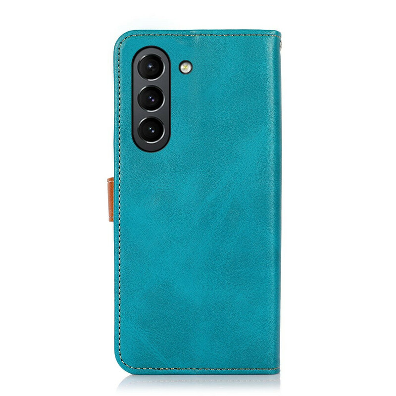 Housse Samsung Galaxy S21 FE Simili Cuir avec Sangle KHAZNEH Housse Samsung Galaxy S21 FE Simili Cuir avec Sangle KHAZNEH
