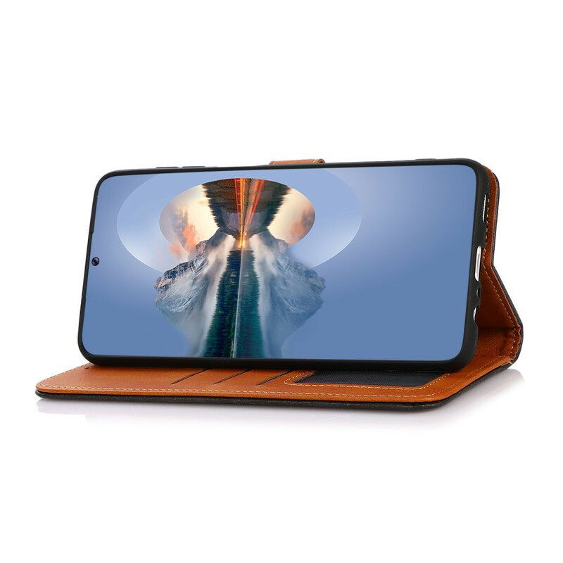 Housse Samsung Galaxy S21 FE Simili Cuir avec Sangle KHAZNEH Housse Samsung Galaxy S21 FE Simili Cuir avec Sangle KHAZNEH