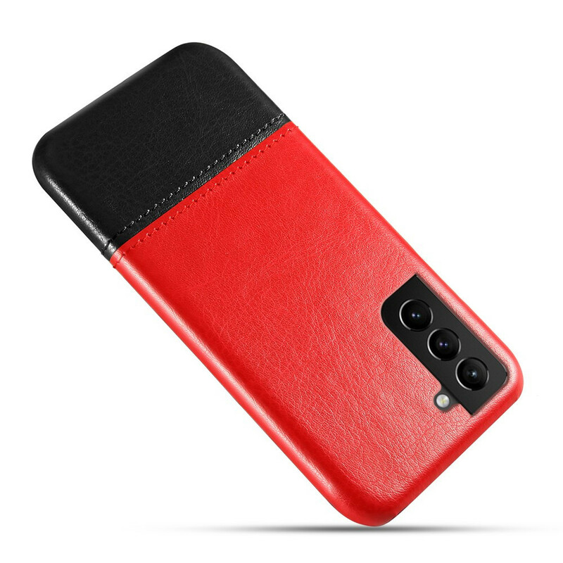 Coque Samsung Galaxy S21 FE Effet Cuir Bicolore KSQ Coque Samsung Galaxy S21 FE Effet Cuir Bicolore KSQ