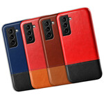 Coque Samsung Galaxy S21 FE Effet Cuir Bicolore KSQ Coque Samsung Galaxy S21 FE Effet Cuir Bicolore KSQ