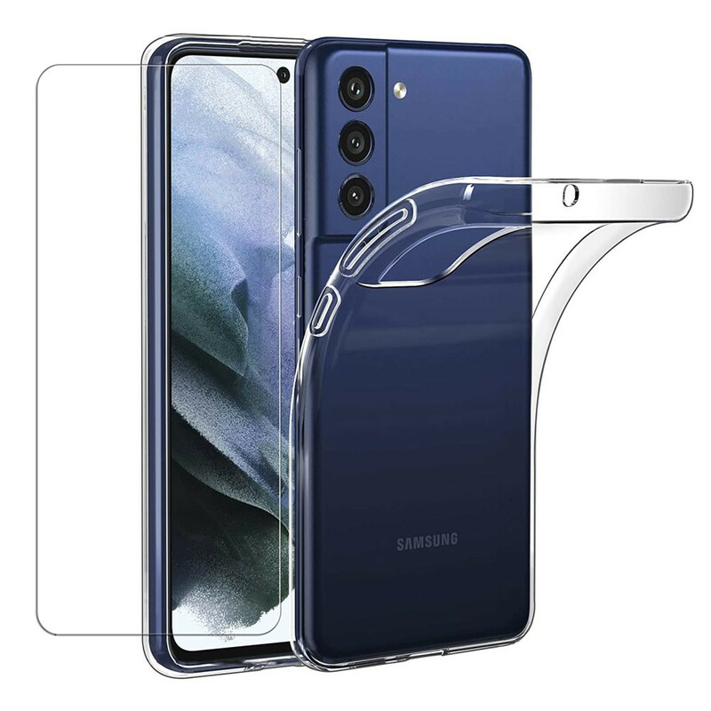 Coque Samsung Galaxy S21 FE Coque et Verre Trempé Écran