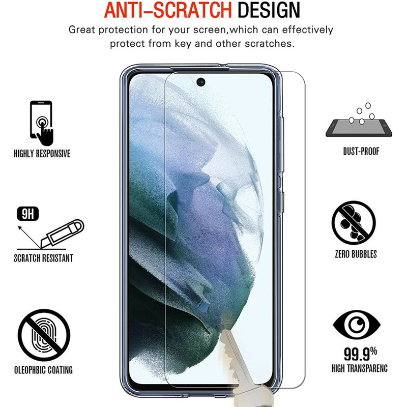 Protecteur d’Écran Samsung Galaxy S21 FE 5G en Verre Trempé - 9H - Clair