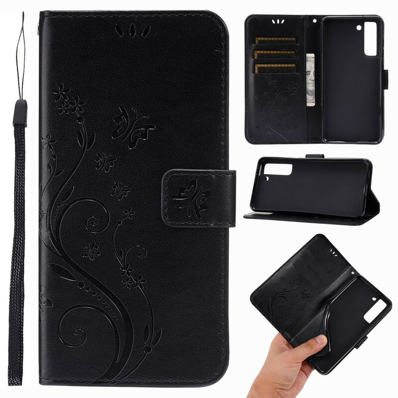Housse Samsug Galaxy S21 FE Papillons au Vent Housse Samsug Galaxy S21 FE Papillons au Vent