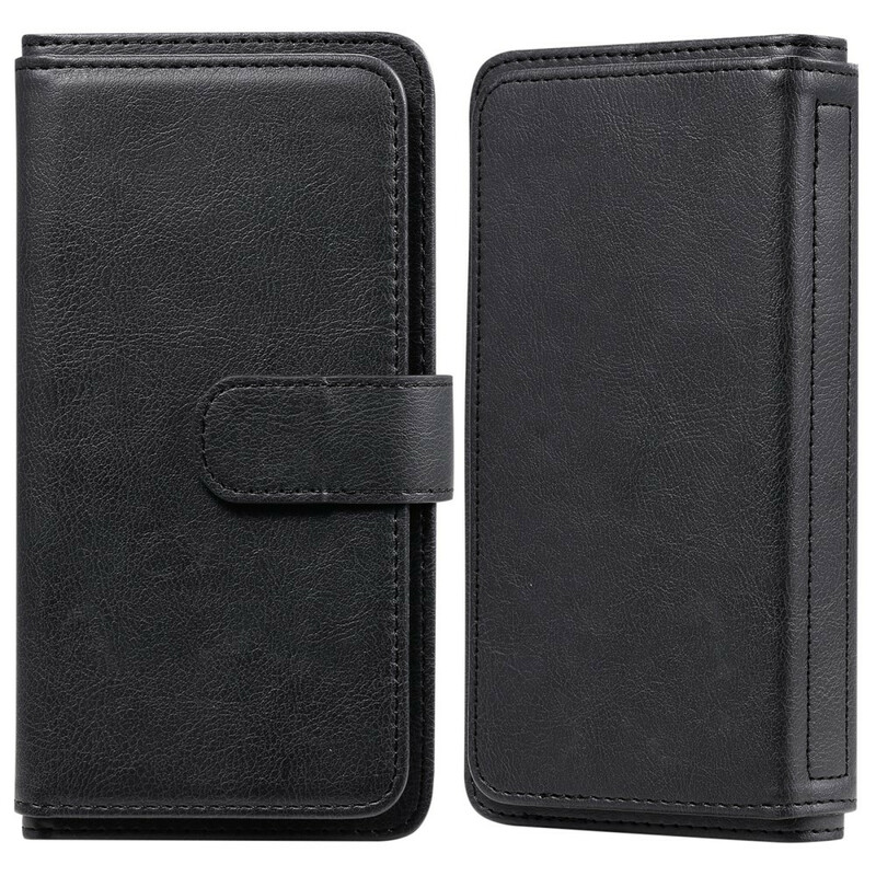 Housse Samsung Galaxy S21 FE Simili Cuir 10 Porte-Cartes Housse Samsung Galaxy S21 FE Simili Cuir 10 Porte-Cartes